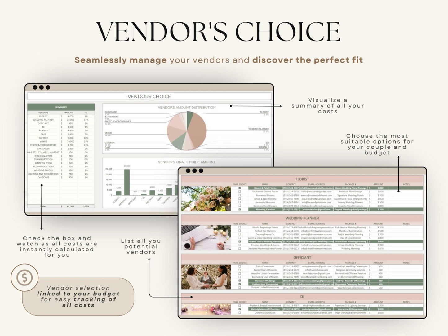 The Ultimate Wedding Planner Spreadsheet Google Sheets & Excel + BONUS