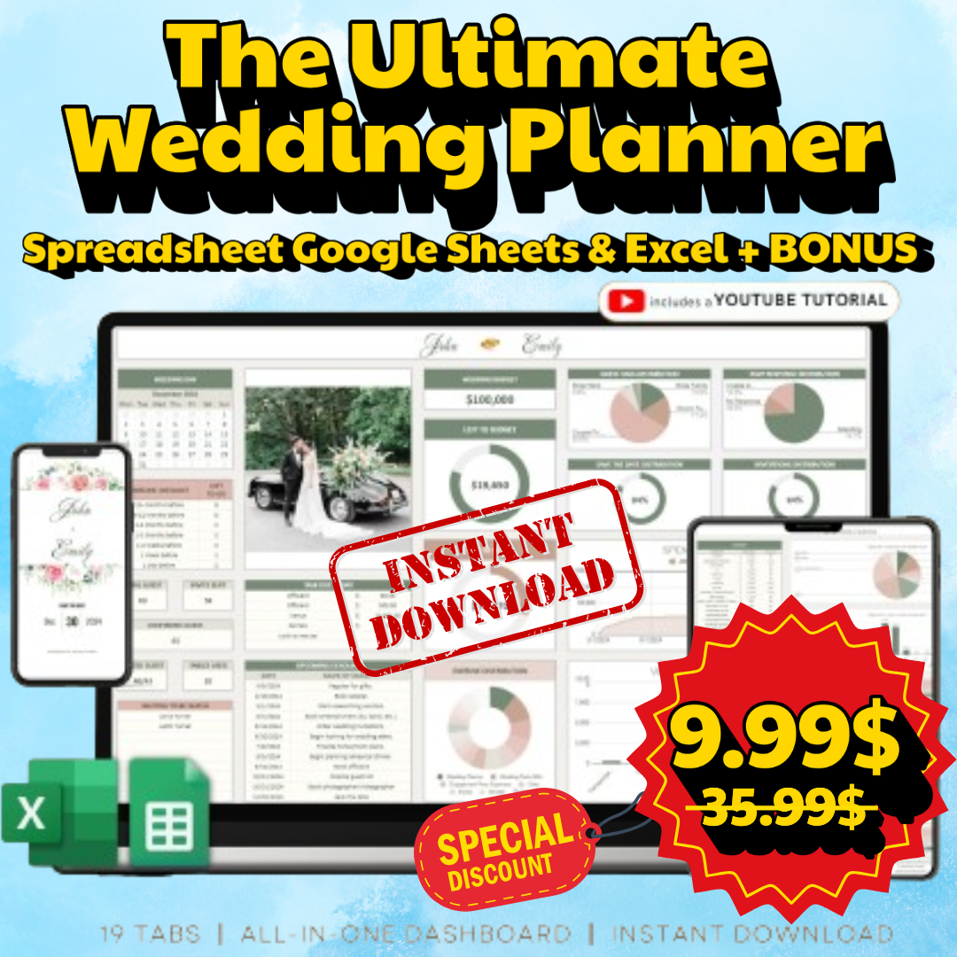 Budget Planner Spreadsheet Google Sheet & Excel Weekly, Biweekly, Monthly, Or Paycheck + BONUS
