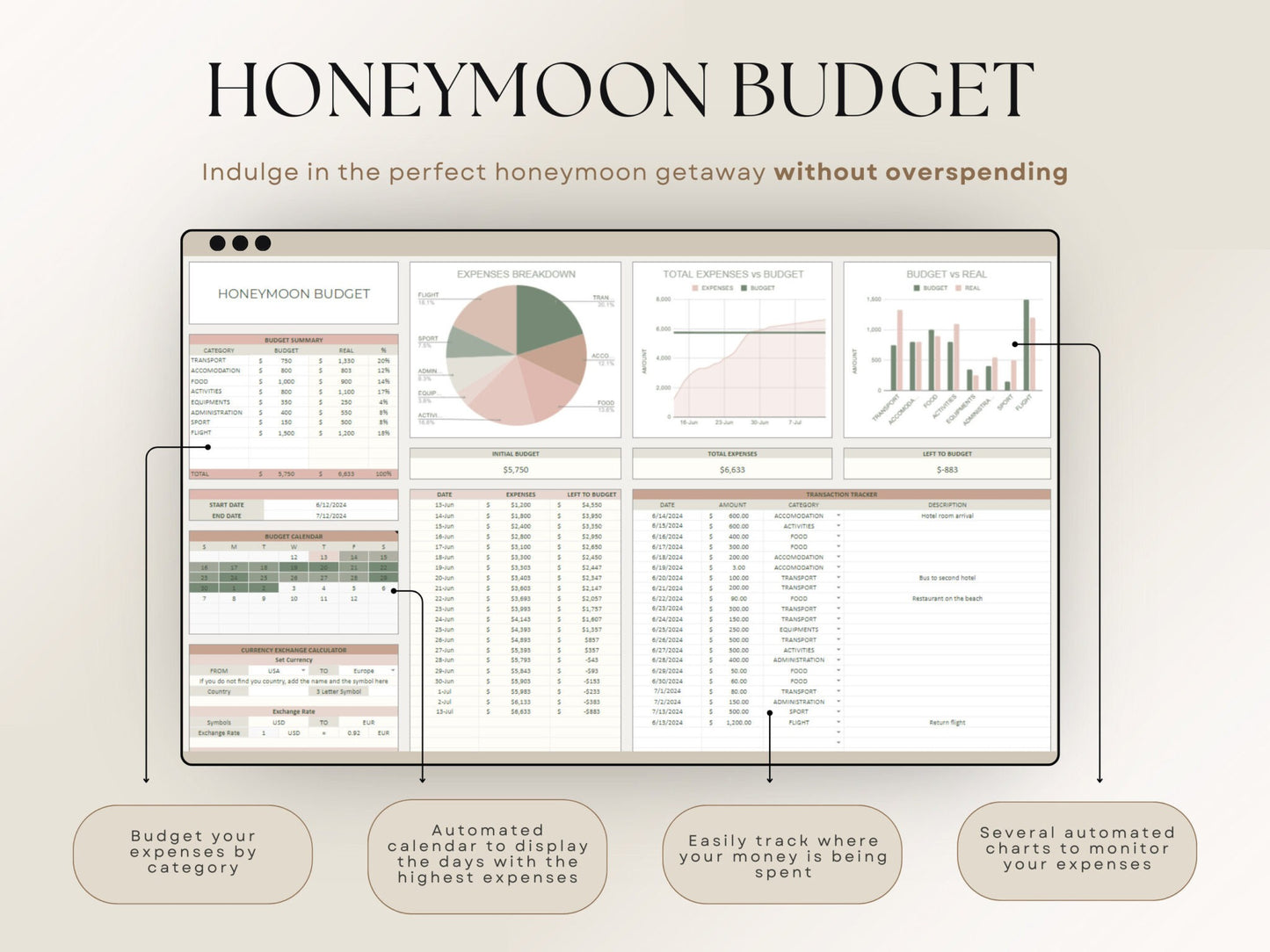 The Ultimate Wedding Planner Spreadsheet Google Sheets & Excel + BONUS