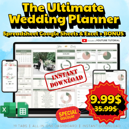 Budget Planner Spreadsheet Google Sheet & Excel Weekly, Biweekly, Monthly, Or Paycheck + BONUS