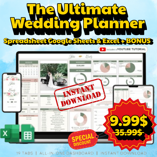 Budget Planner Spreadsheet Google Sheet & Excel Weekly, Biweekly, Monthly, Or Paycheck + BONUS