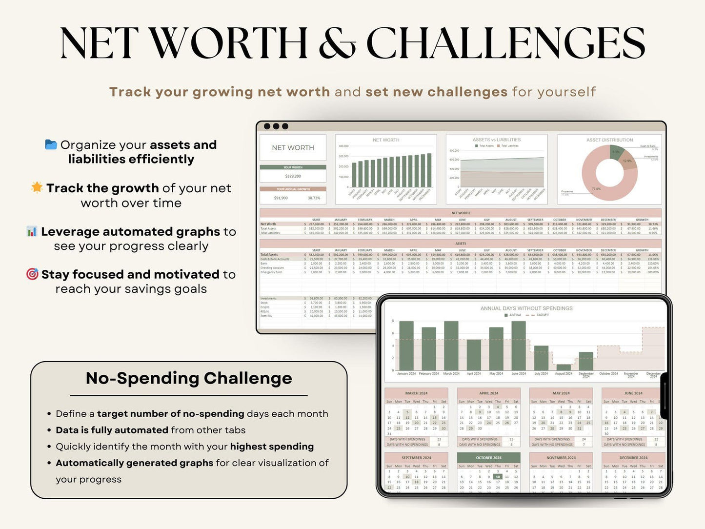 Ultimate Annual Budget Planner Spreadsheet Excel Google Sheets Monthly Budget